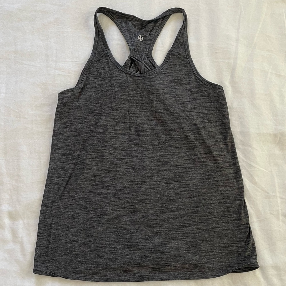 grey lululemon tank top workout tank
